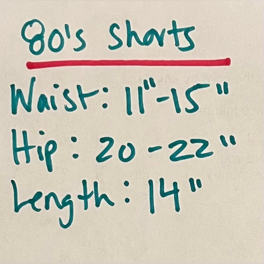 Fun Vintage 80s Cotton Shorts Size S-M - Picture 7 of 7